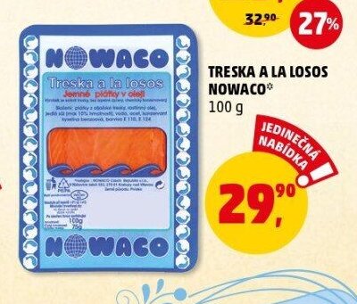 Treska a la losos Nowaco