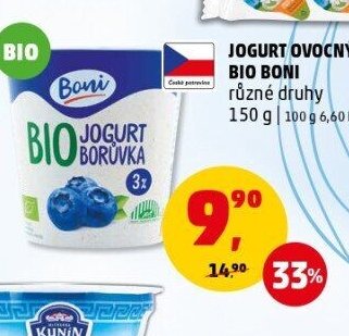 Jogurt ovocný Bio Boni
