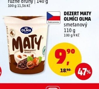Dezert Maty Olmíci Olma