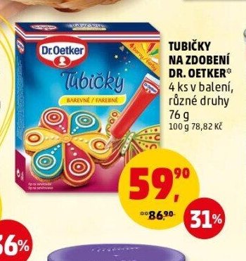 Tubičky na zdobení Dr. Oetker