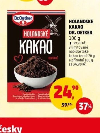 Holandské kakao Dr. Oetker