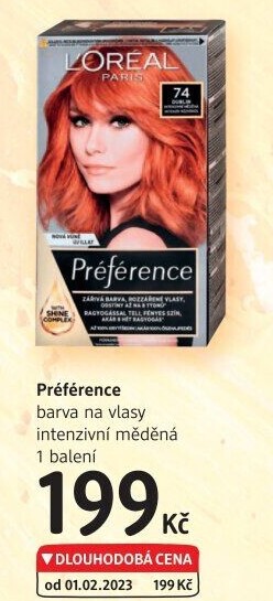 Barva na vlasy Préférence L'