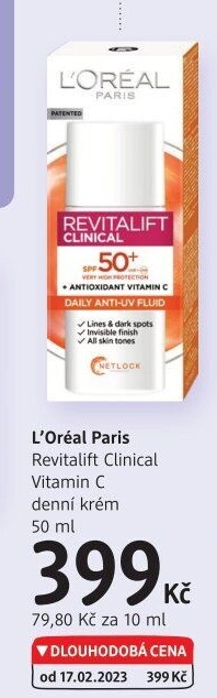 Krém pleťový Revitalift Clinical L'