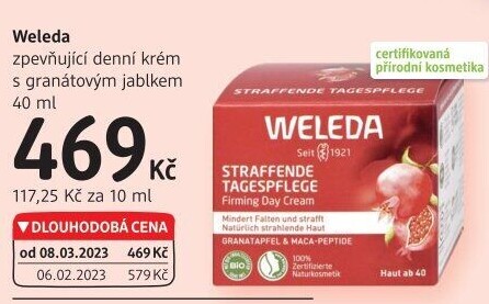 Krém pleťový zpevňující s granátovým jablkem Weleda