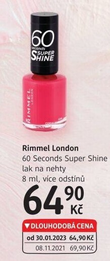 Lak na nehty 60 seconds Super Shine Rimmel