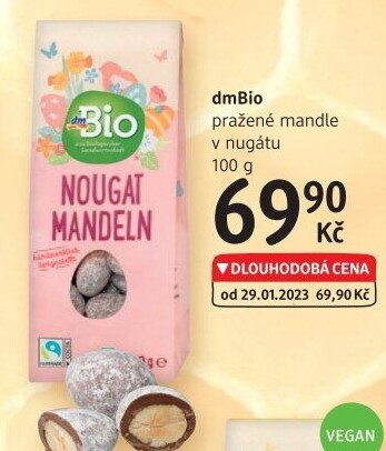 Mandle v nugátu dm Bio