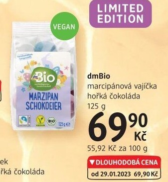 Mandle ve vanilce, kokosu a bílé čokoládě dm Bio