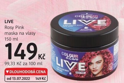 Maska na vlasy Live Colour Schwarzkopf
