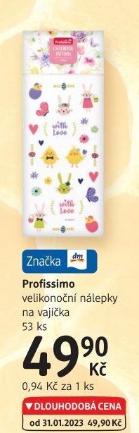 Nálepky na vajíčka Profissimo