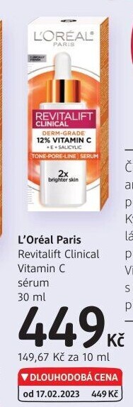 Pleťové sérum Revitalift Clinical L'