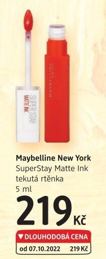 Tekutá rtěnka Superstay Matte Ink Maybelline
