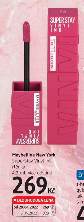 Tekutá rtěnka Superstay Vinyl Ink Maybelline