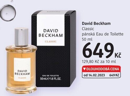 Toaletní voda pánská Classic David Beckham