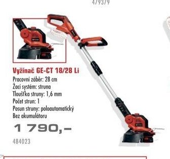 Vyžínač GE-CT 18/28 Li - UNI HOBBY akcniletaky.com