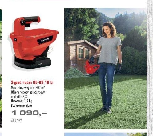 Sypač ruční GE-US 18 Li - UNI HOBBY akcniletaky.com