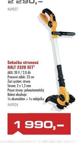 Sekačka strunová RALT 2320 SET - UNI HOBBY akcniletaky.com
