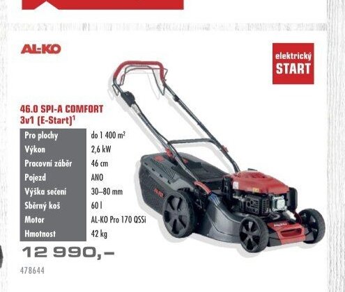 AL-KO 46.0 SPI-A COMFORT 3v1 (E-Start) - UNI HOBBY akcniletaky.com