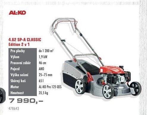 AL-KO 4.62 SP-A CLASSIC Edition 2 v 1 - UNI HOBBY akcniletaky.com