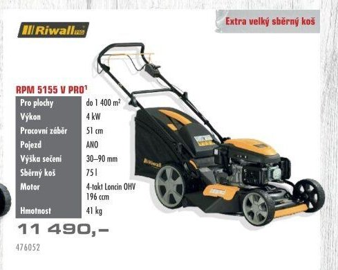 Riwall RPM 5155 V PRO - UNI HOBBY akcniletaky.com
