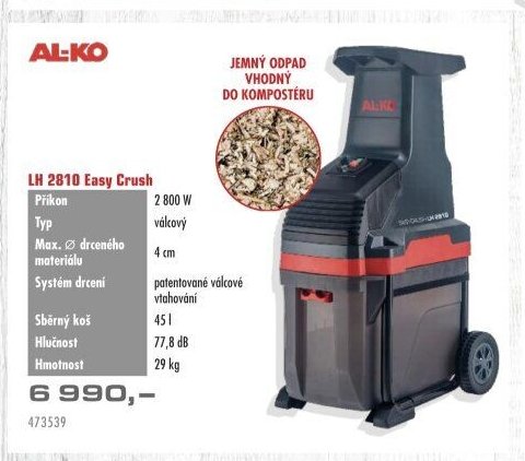 AL-KO LH 2810 Easy Crush - UNI HOBBY akcniletaky.com