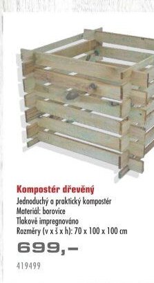 Kompostér dřevěný - UNI HOBBY akcniletaky.com