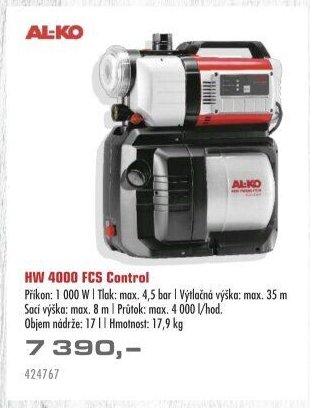 AL-KO HW 4000 FCS Control - UNI HOBBY akcniletaky.com