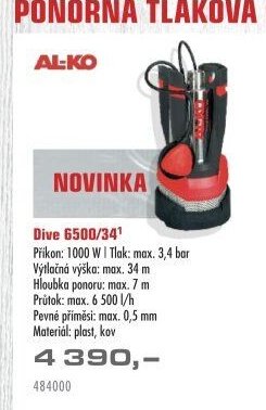 AL-KO Dive 6500/34 - UNI HOBBY akcniletaky.com