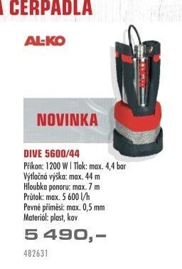 AL-KO Dive 5600/44 - UNI HOBBY akcniletaky.com