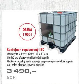 Kontejner repasovaný IBC - UNI HOBBY akcniletaky.com