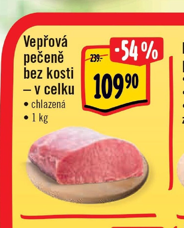 Vepřová pečeně bez kosti – v celku