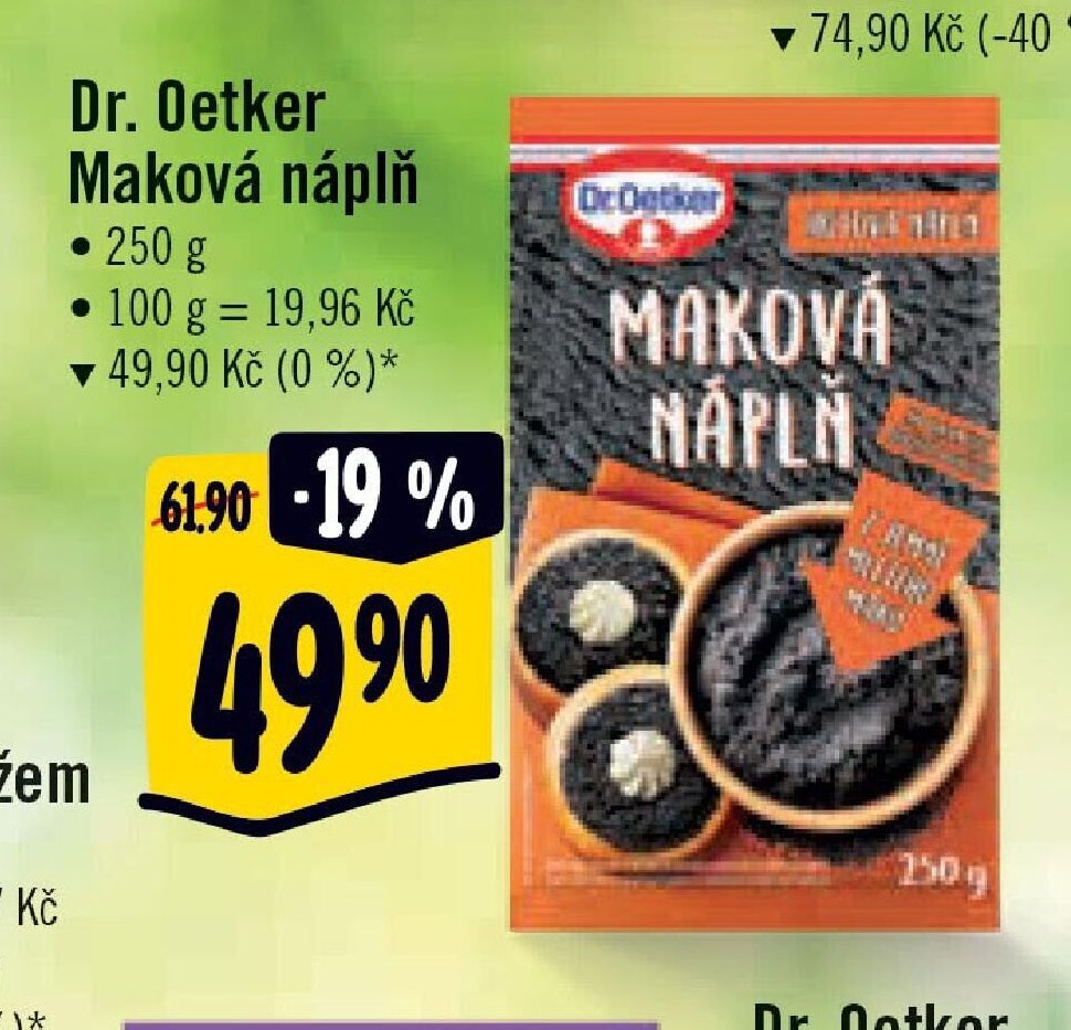 Dr. Oetker Maková náplň