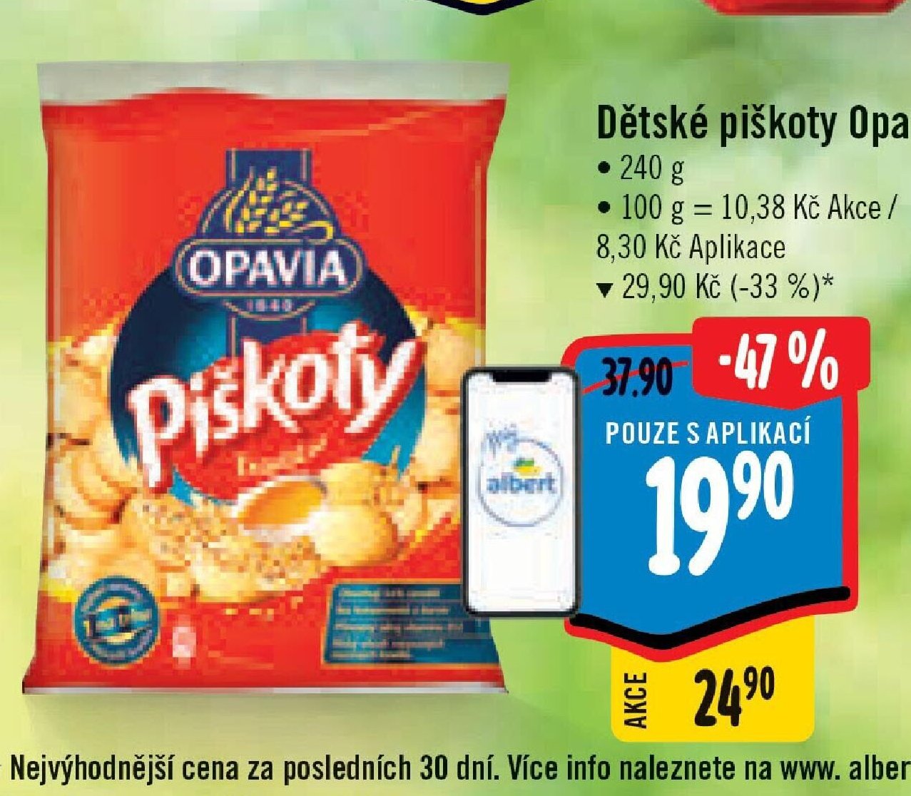 Dětské piškoty Opavia