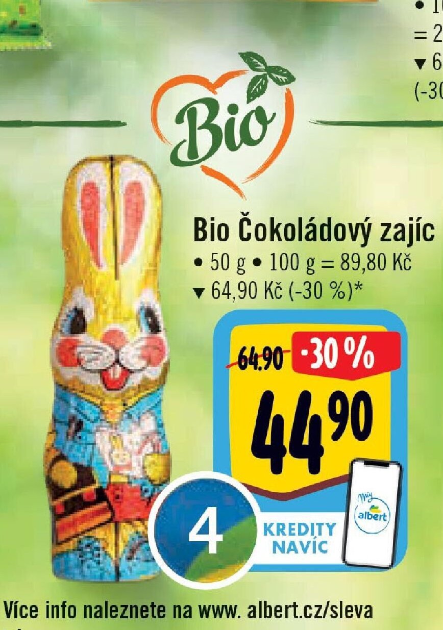 Bio Čokoládový zajíc