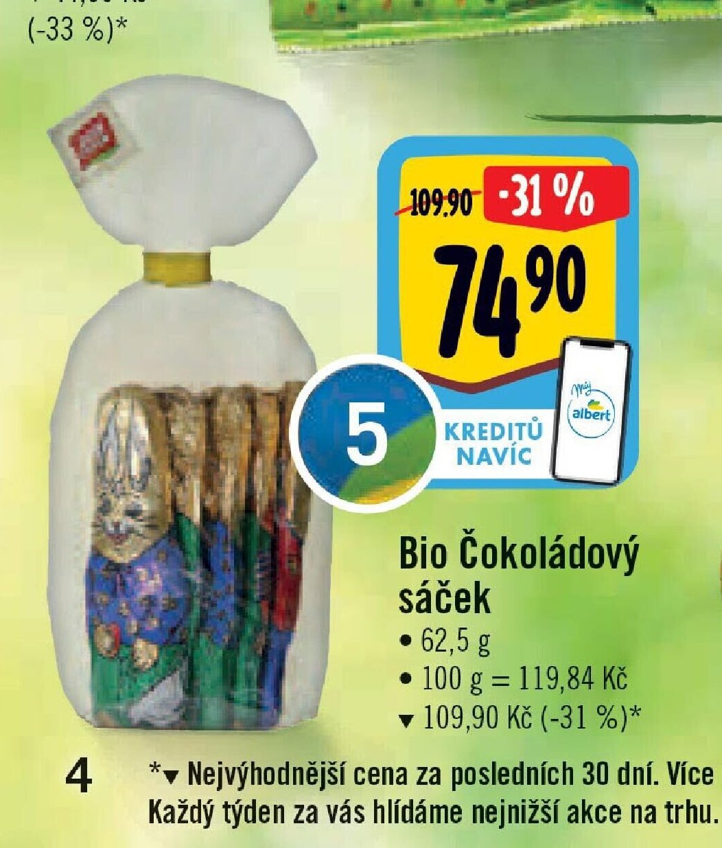 Bio Čokoládový sáček