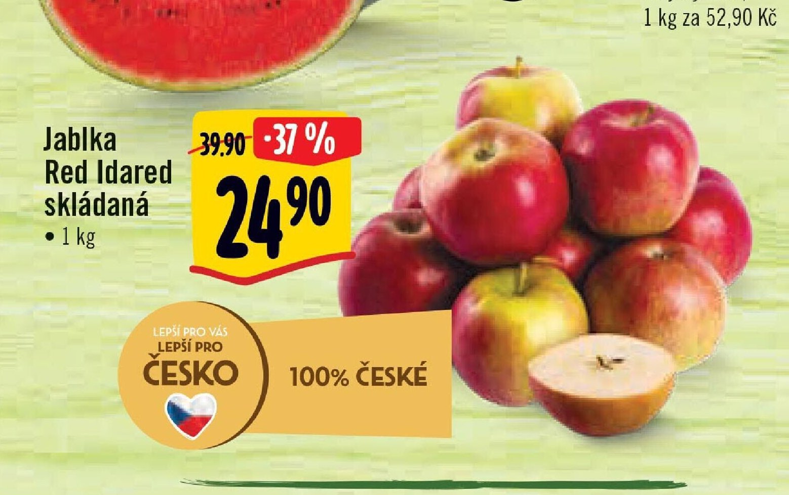 Jablka Red Idared skládaná