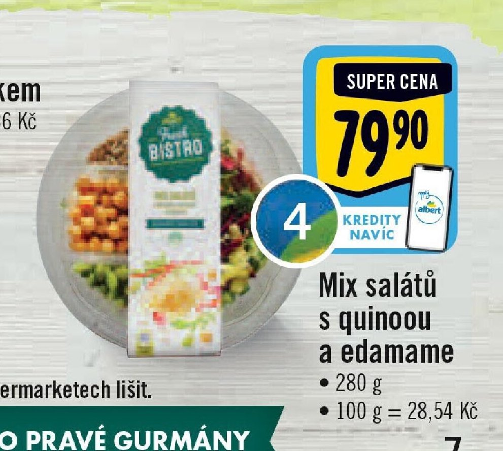 Mix salátů s quinoou a edamame