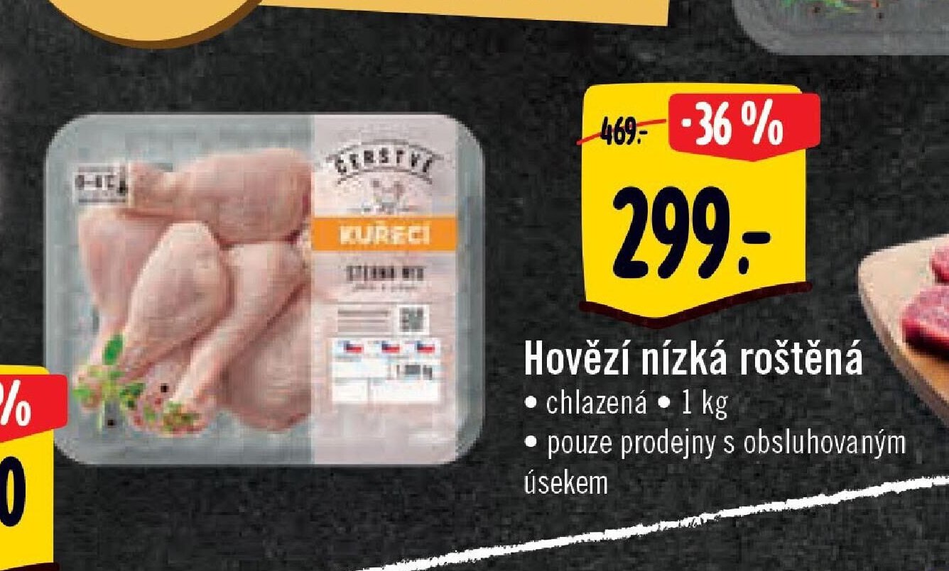 Hovězí nízká roštěná