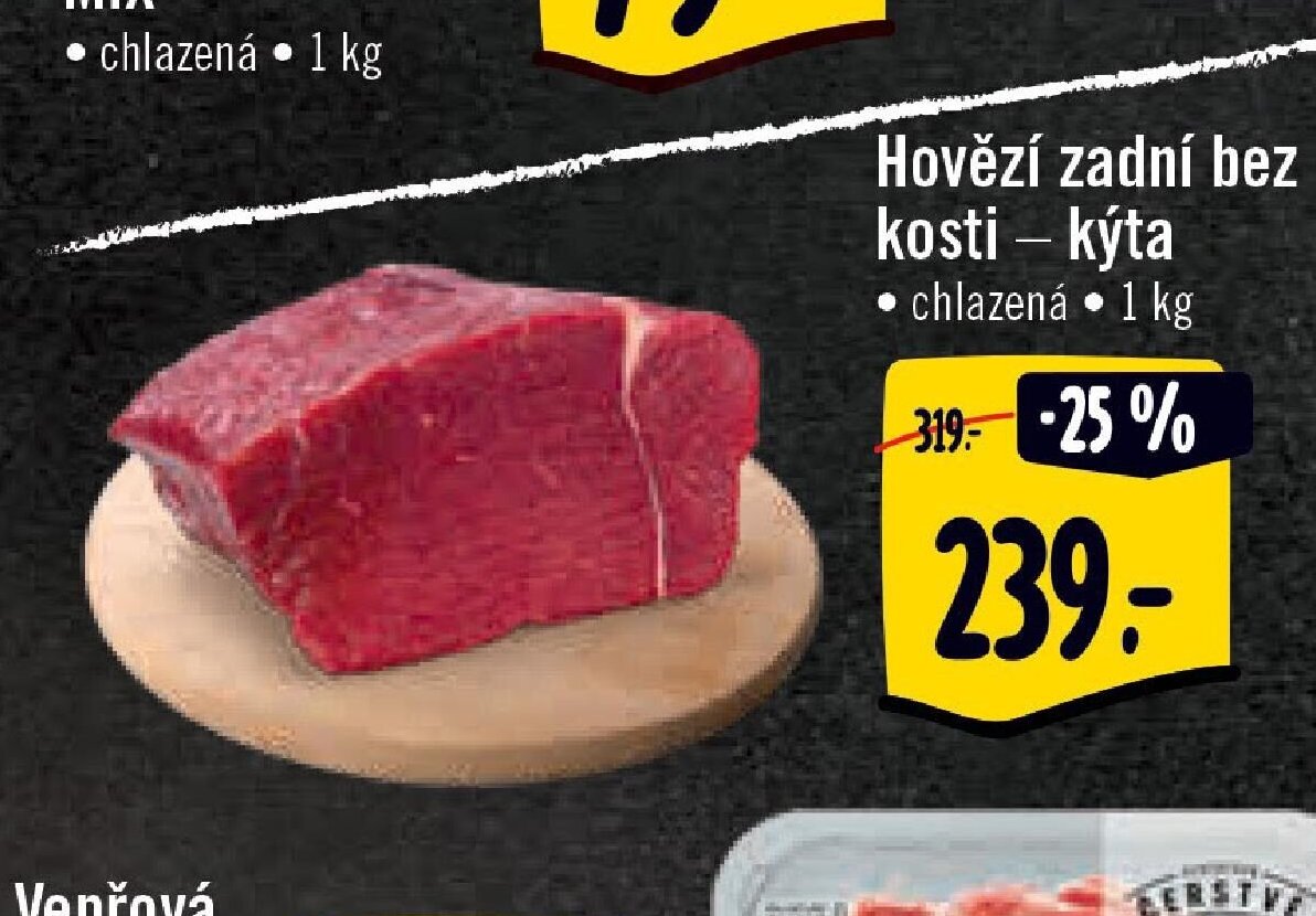 Hovězí zadní bez kosti – kýta