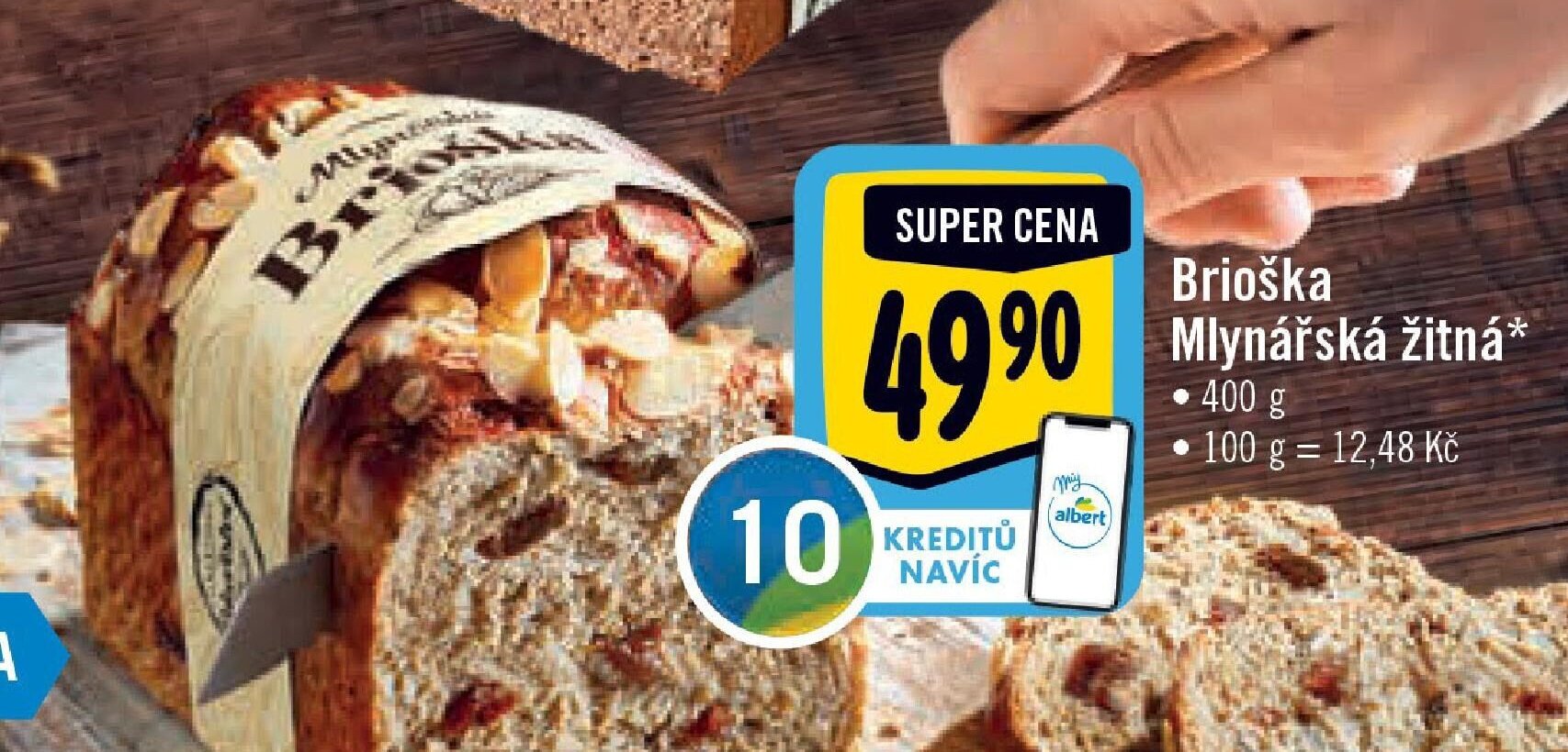 Brioška Mlynářská žitná*