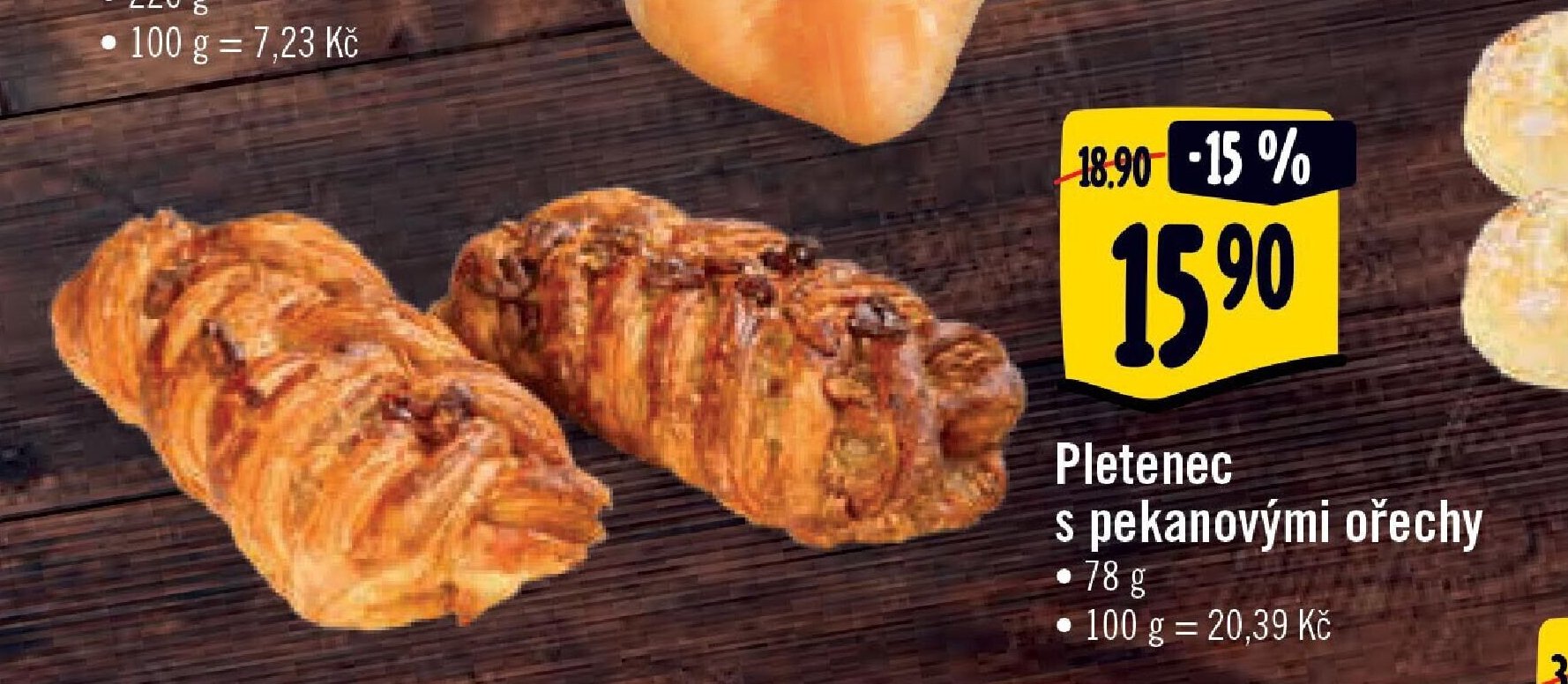 Pletenec s pekanovými ořechy