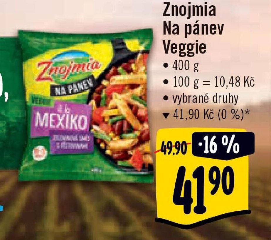 Znojmia Na pánev Veggie
