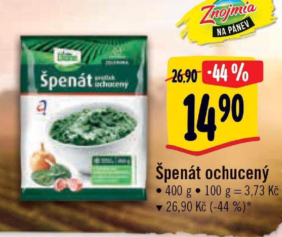 Špenát ochucený