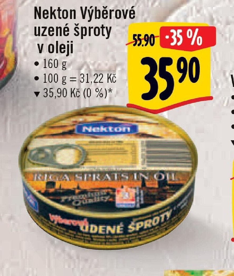 Nekton Výběrové uzené šproty v oleji