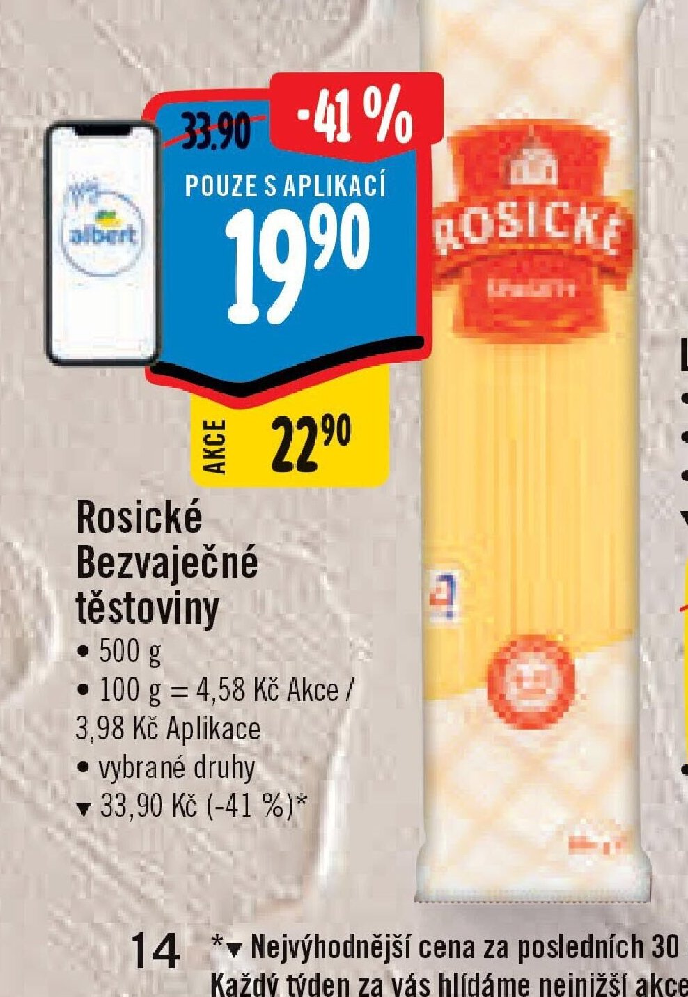Rosické Bezvaječné těstoviny