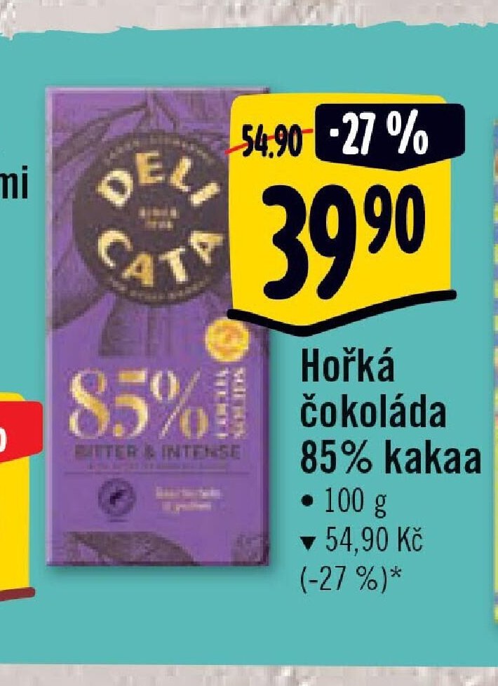 Deli Hořká čokoláda 85% kakao