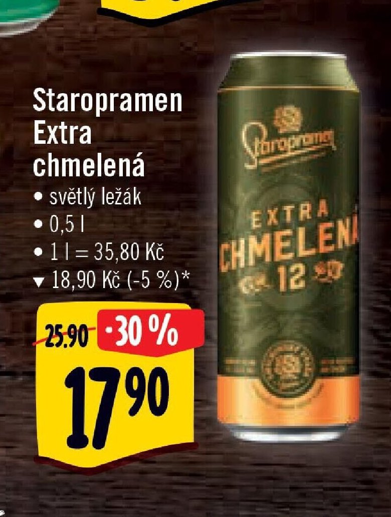 Staropramen Extra chmelená