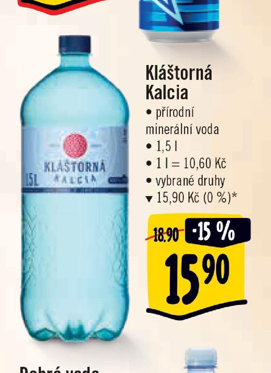 Kláštorná Kalcia minerální voda
