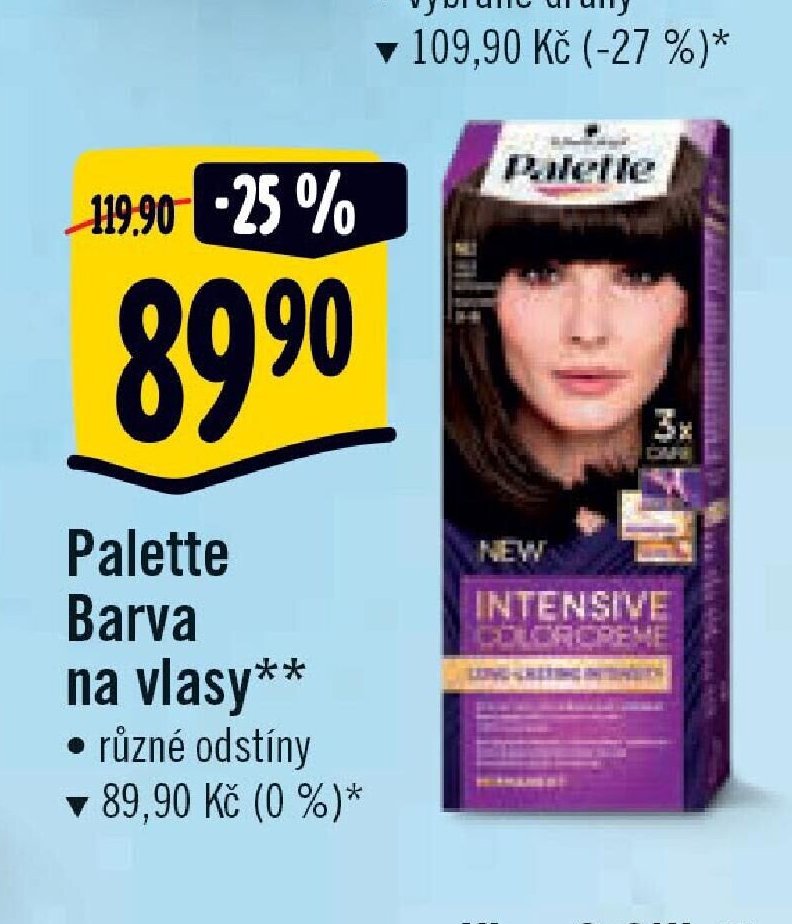 Palette Barva na vlasy