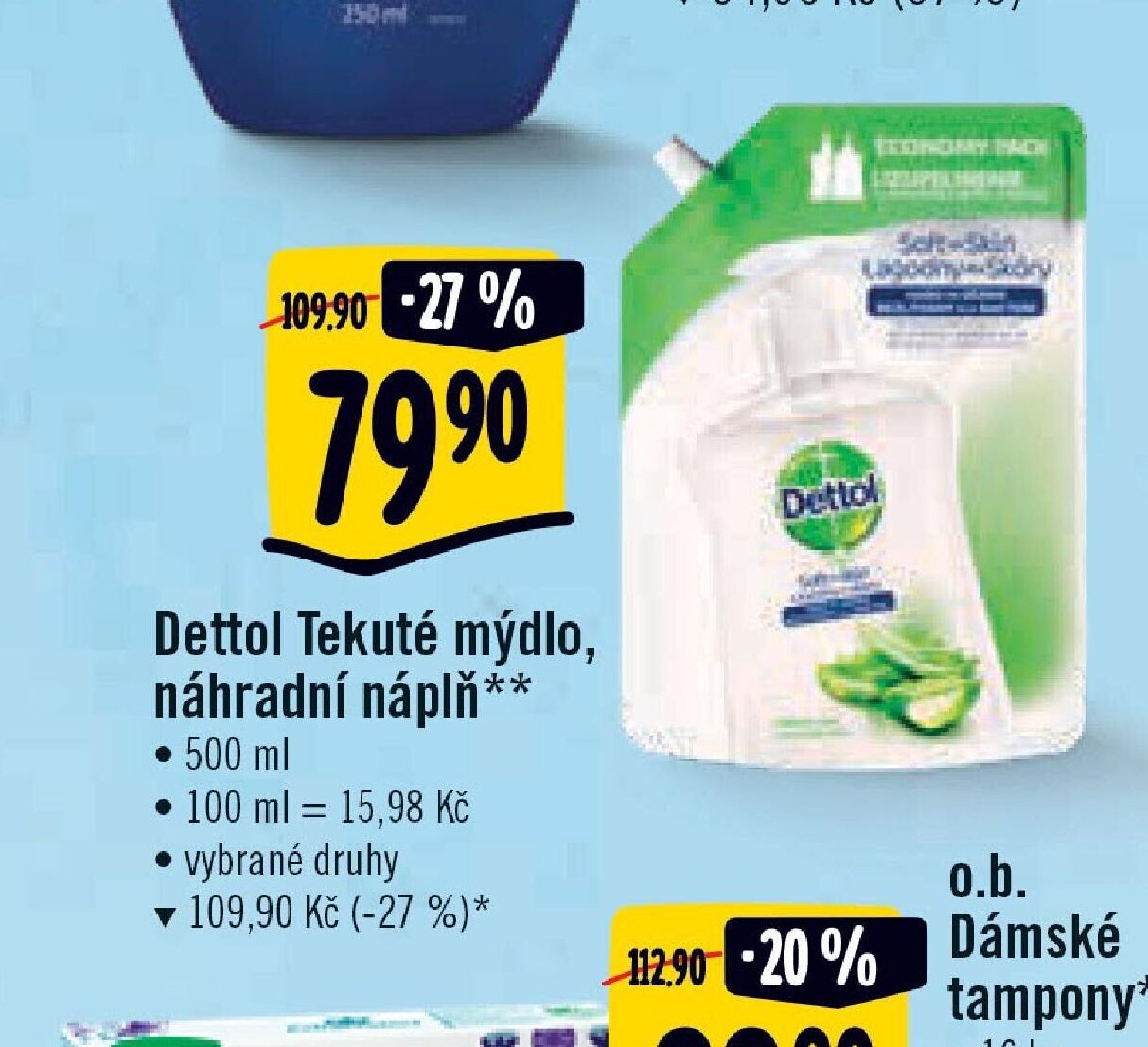 Dettol Tekuté mýdlo, náhradní náplň