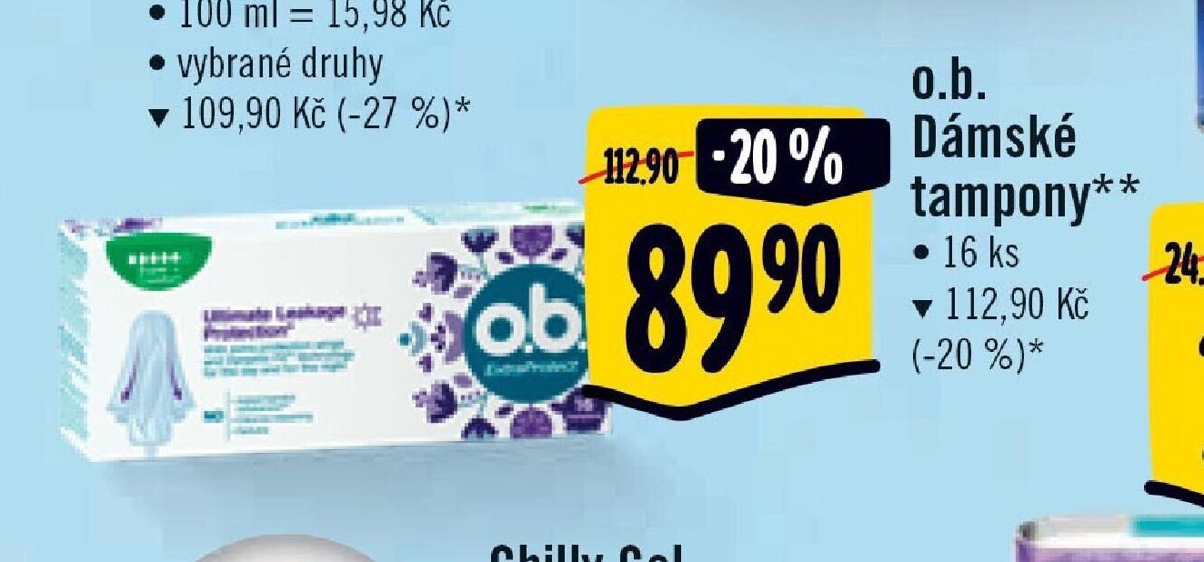 o.b. Dámské tampony